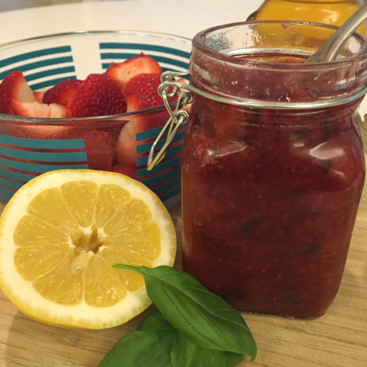 Strawberry Basil Jam Clean Eating