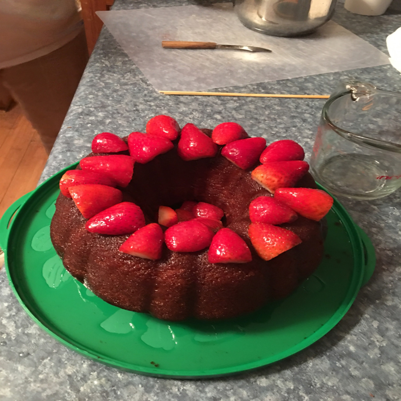 strawberry-rum-cake