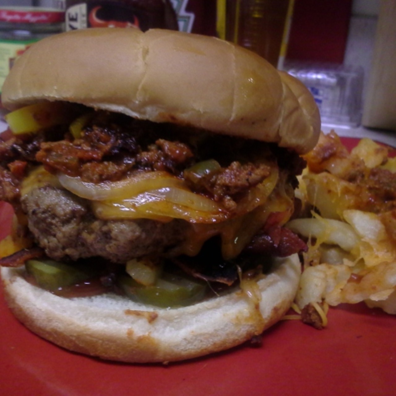 TBC&amp;#39;s Big Chili Cheese Burger