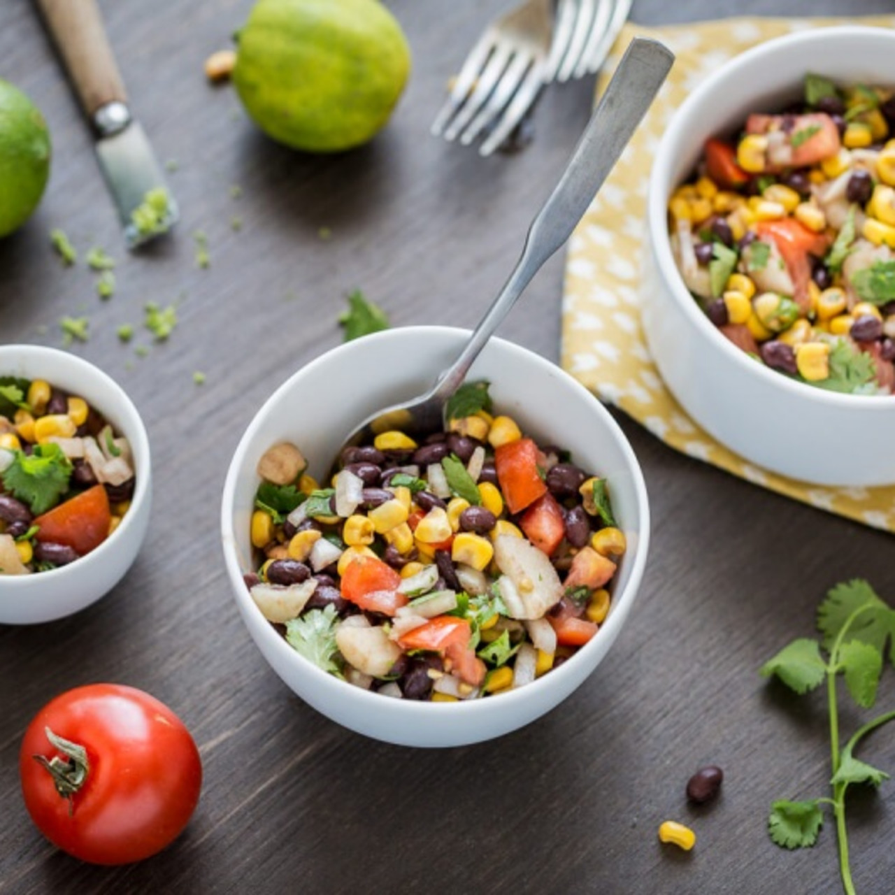 THE QUICKEST BLACK BEAN SALAD By Ann and Jane Esselstyn