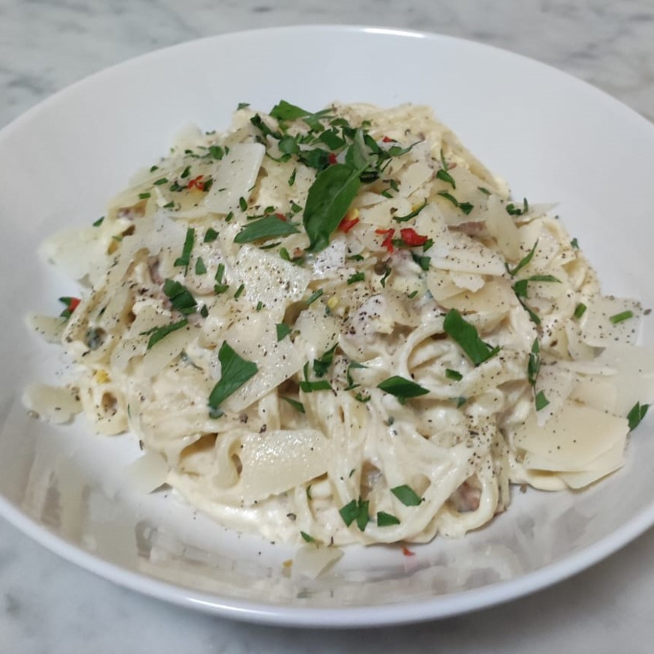 The Ultimate Twisted Creamy Carbonara