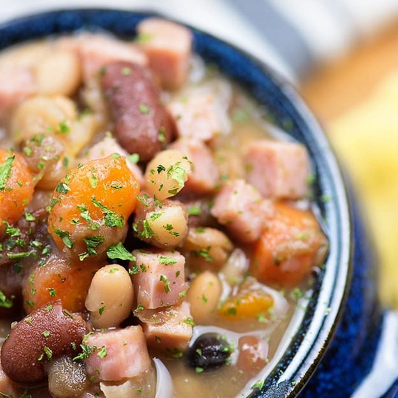 ham and bean soup with tomatoes