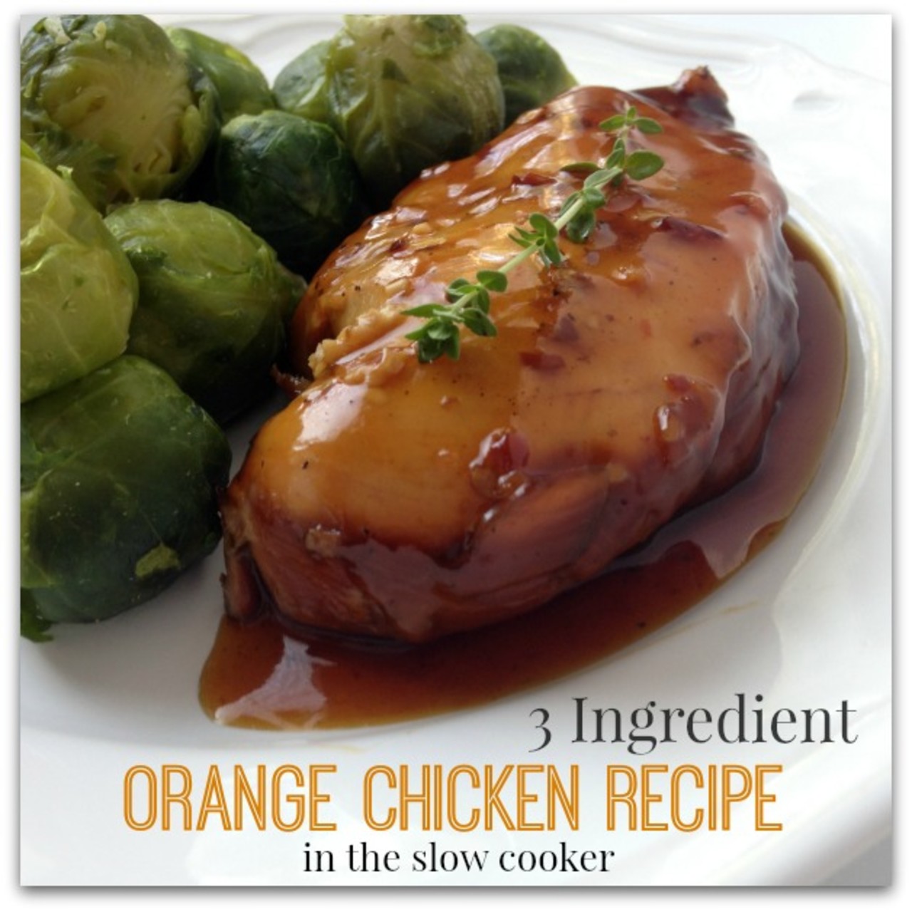 3 ingredient orange chicken