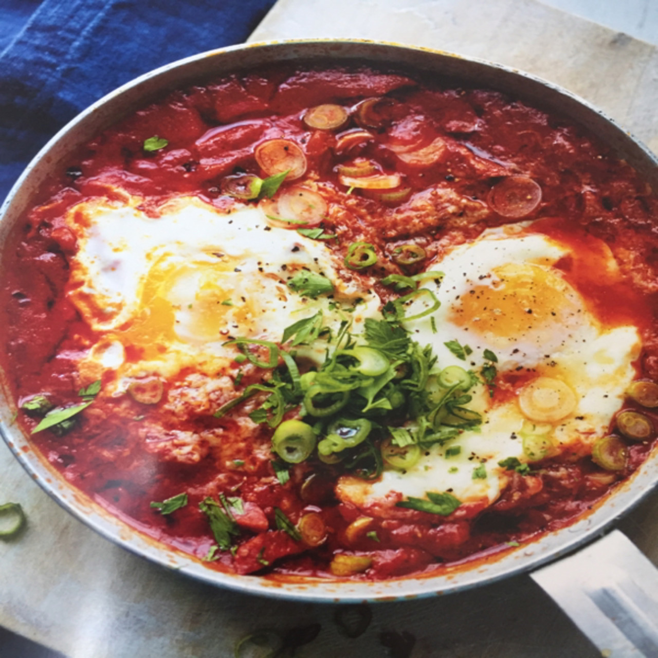 Tomatoes, Eggs And Chorizo