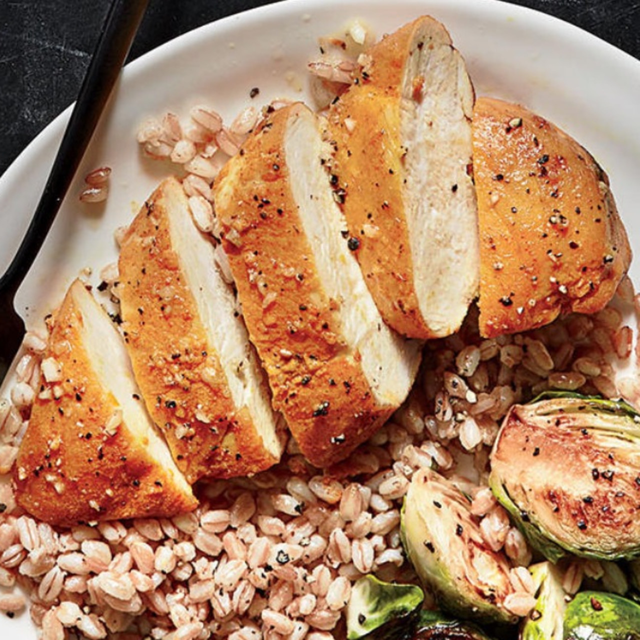 TurmericRoasted Chicken with Farro
