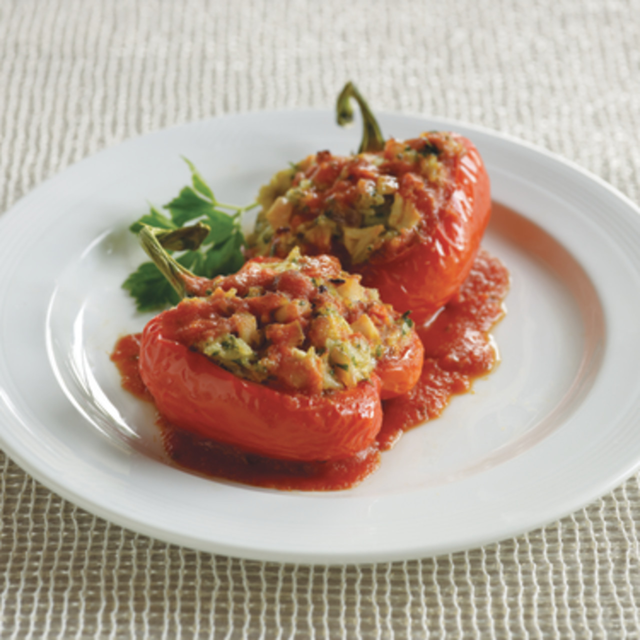 Turkey & Jasmine Rice Stuffed Peppers