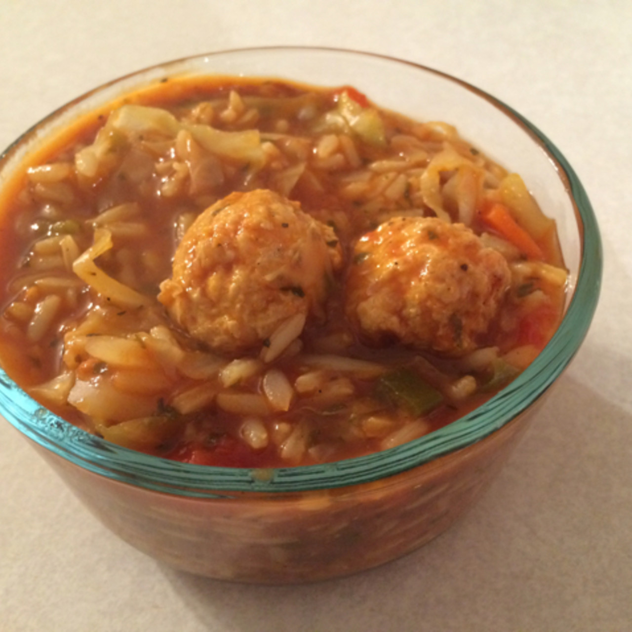 Turkey Tomato Meatball Soup