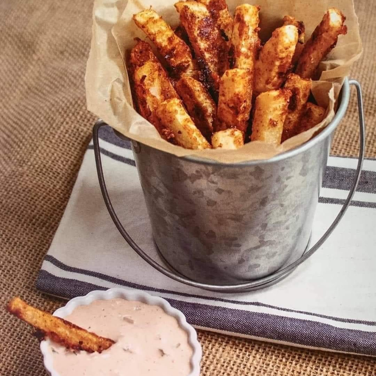 朗Turnip Fries with Dipping Sauce!朗