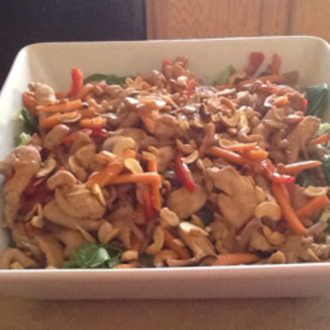 Warm Chicken And Cashew StirFry Salad
