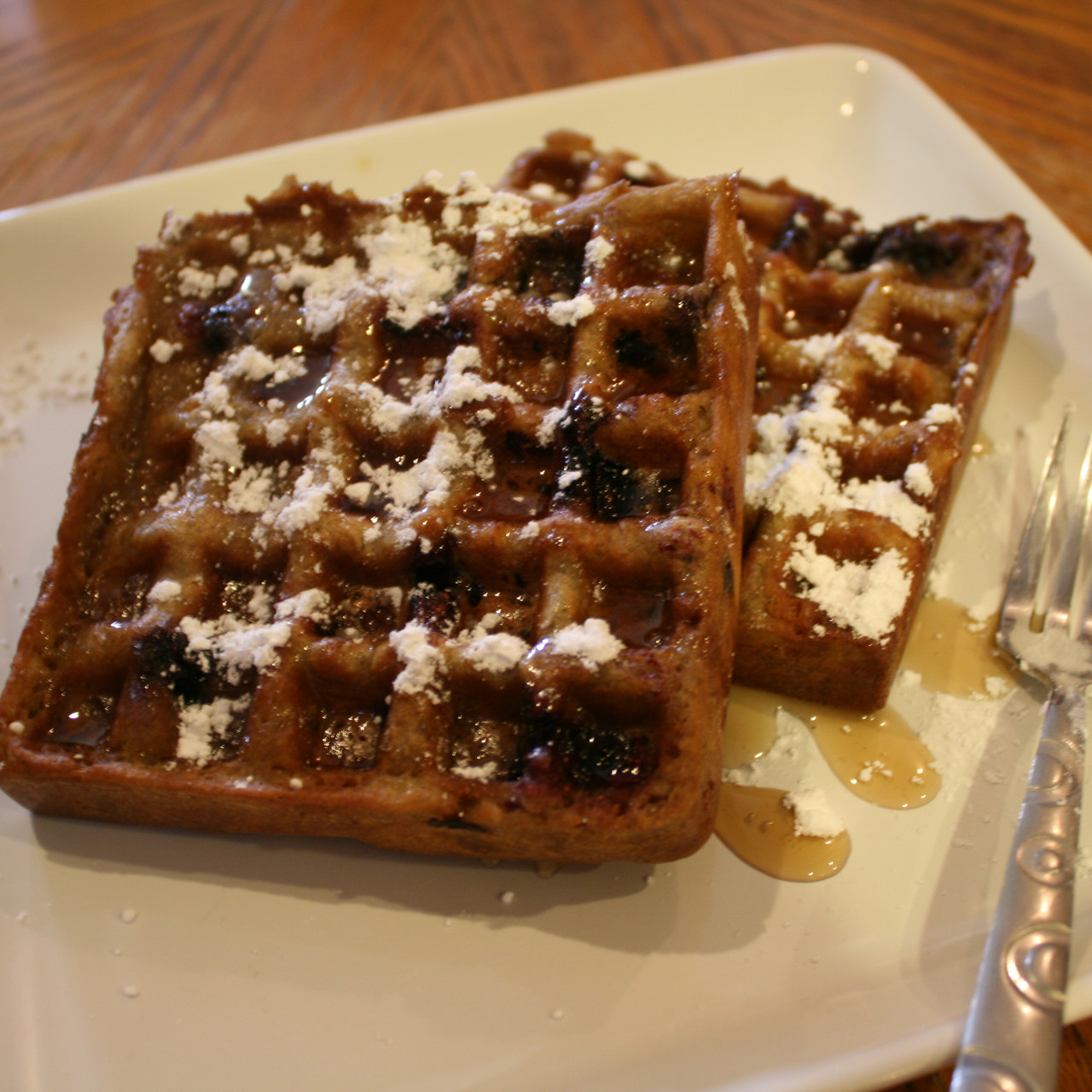 WholeWheat Blueberry Waffles