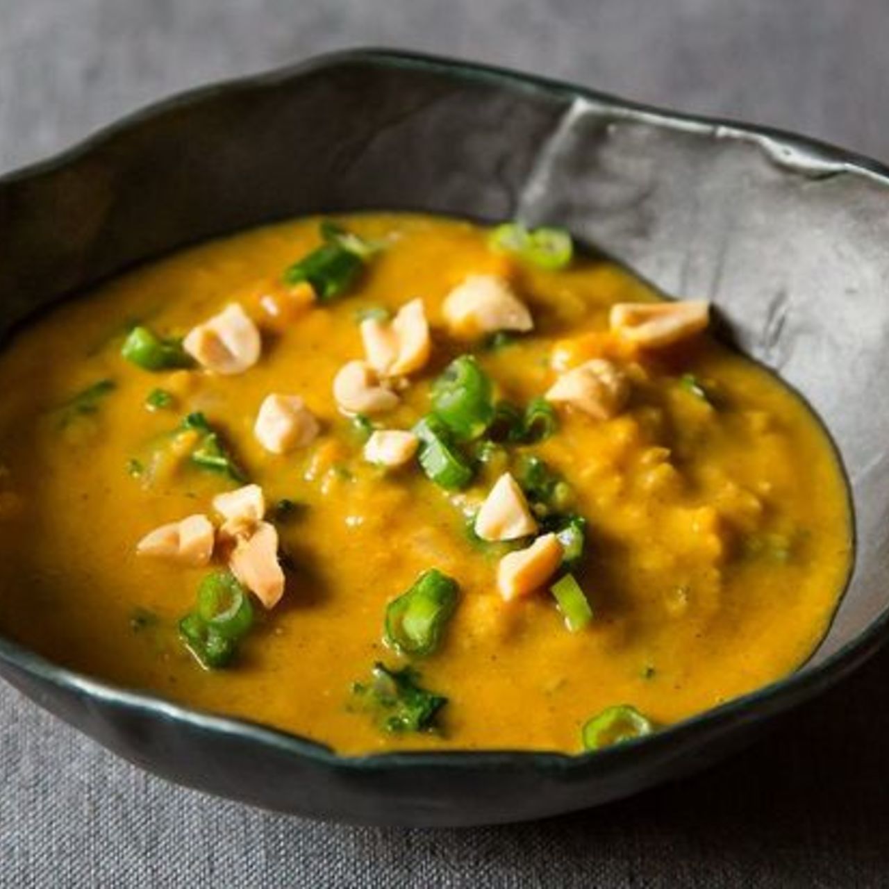 Yam and Peanut Stew with Kale