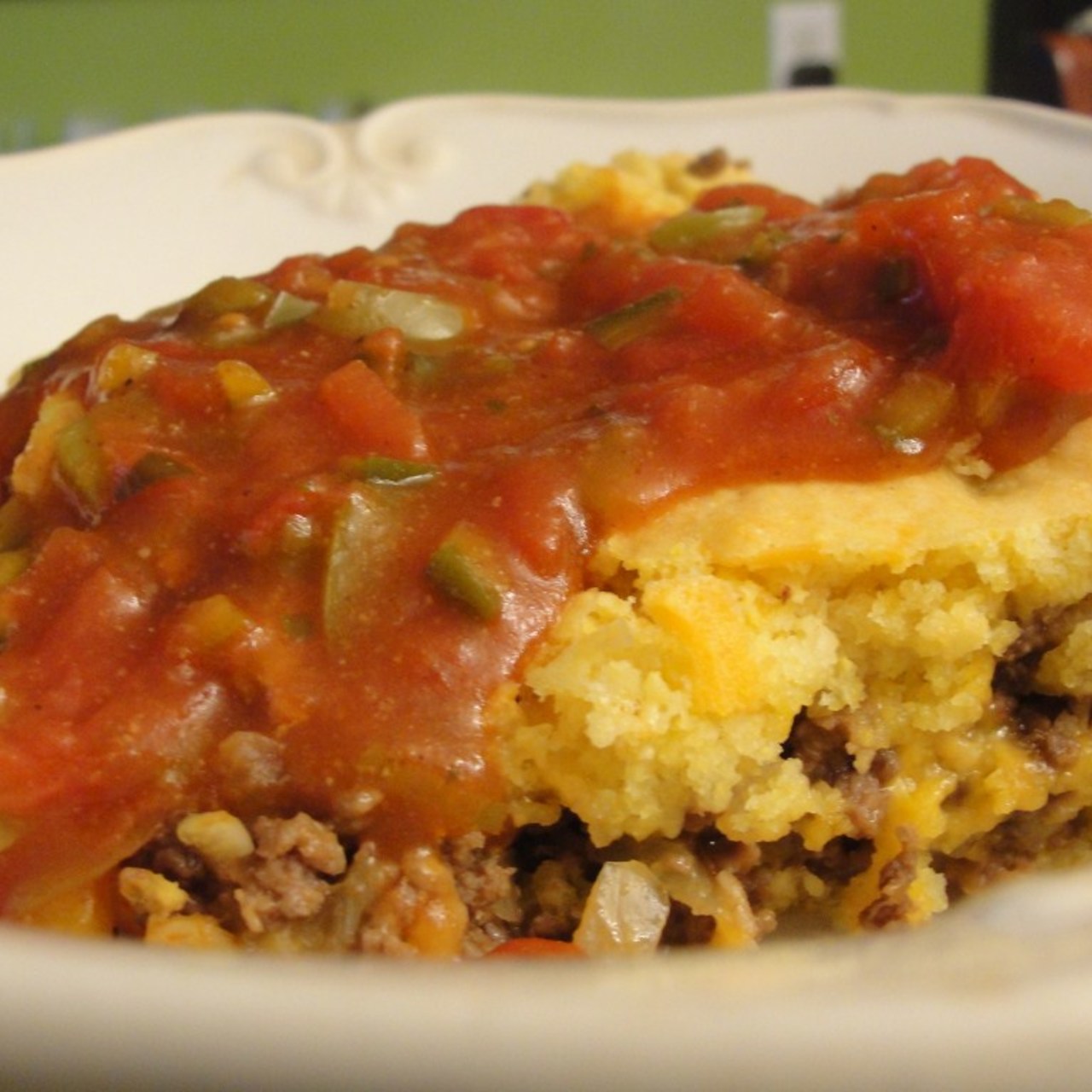 Zesty Beef Corn Bread Dinner