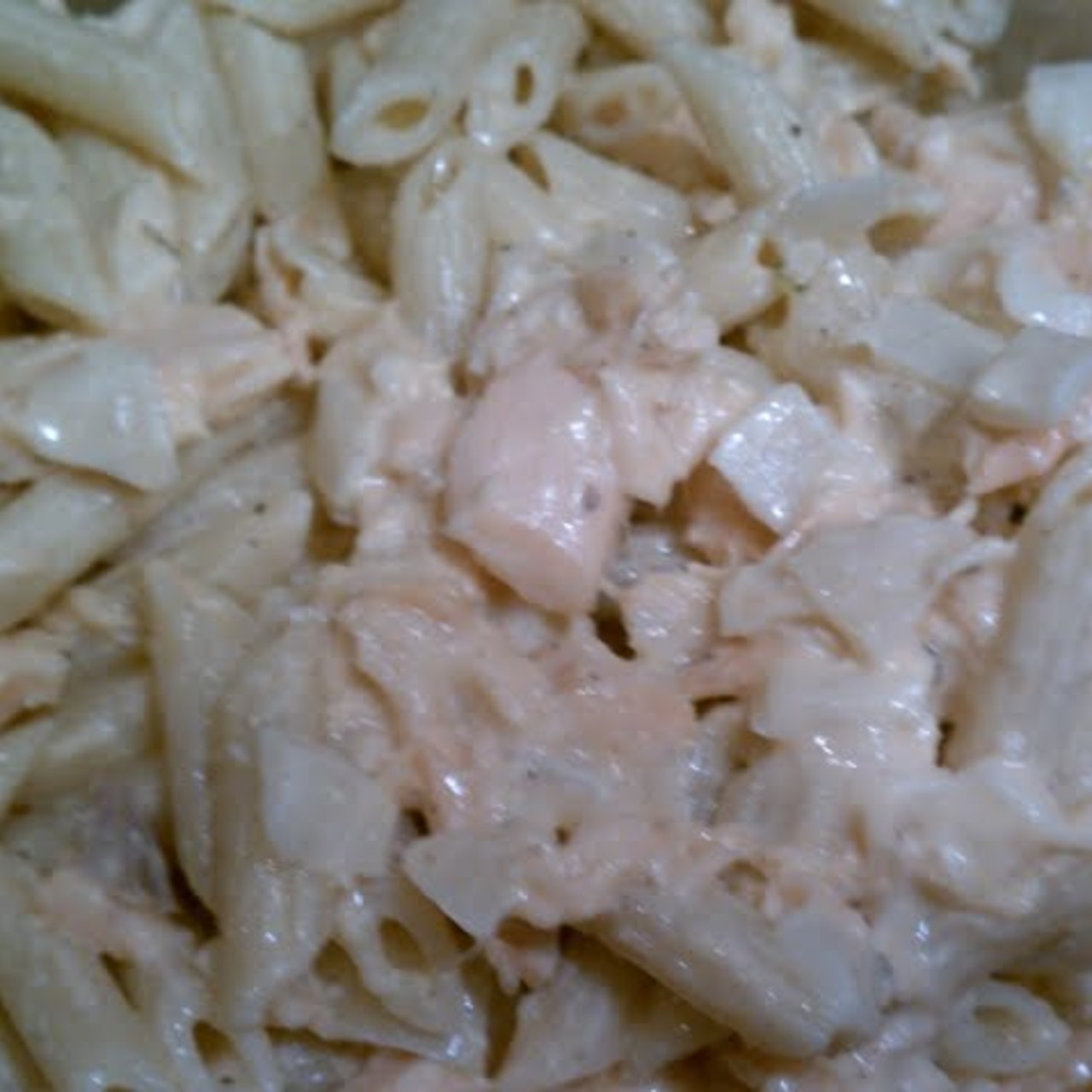 Ziti with Honey Mustard Salmon