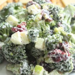 10 Minute Cranberry, Apple, and Broccoli Salad