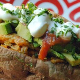 10-Minute Egg-Stuffed Sweet Potatoes With Avocado