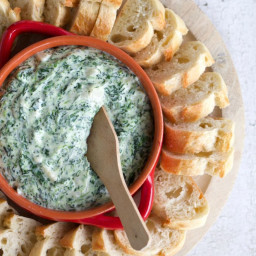 10 Minute Microwave Spinach Dip