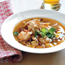 10-Minute Shrimp and Tortilla Soup
