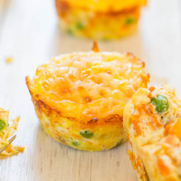 100-Calorie Cheese, Vegetable and Egg Muffins (gluten-free)
