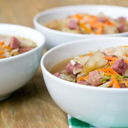 15-Minute Corned Beef and Cabbage Soup