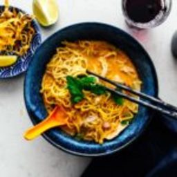 15 Minute Khao Soi: Thai Coconut Curry Chicken Noodle Soup Recipe