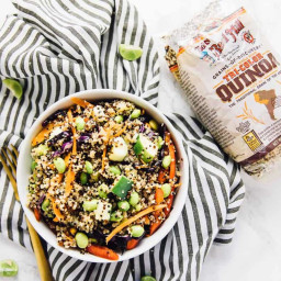 15-Minute Quinoa Salad (Vegan Meal Prep Lunch Idea!)