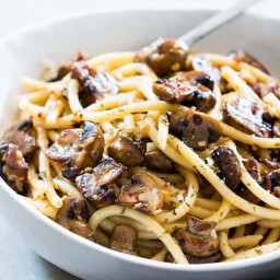 15 minutes Mushroom Spaghetti Aglio Olio