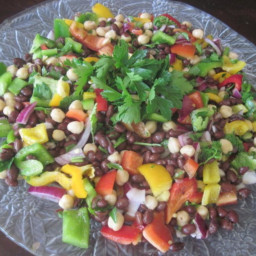 2 beans and sweet pepper salad