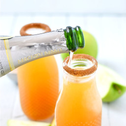 2 Ingredient Apple Cider Mimosas