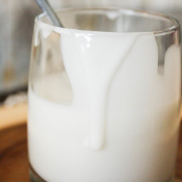 2 Ingredient Dairy Free Sweetened Condensed Milk {THM-S, Sugar Free, Low Ca