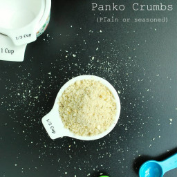 2-Ingredient DIY Panko Bread Crumbs (Plain or seasoned)