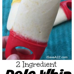 2 Ingredient Dole Whip Popsicles