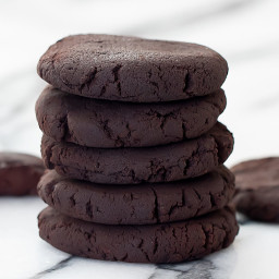 2 Ingredient No Bake Chocolate Cookies (No Flour, Eggs, Butter or Oil)