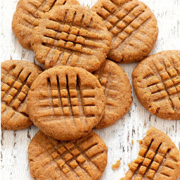 2 Ingredient Peanut Butter Banana Cookies (No Flour, Eggs, Butter or Added 