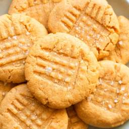 2 Ingredient Peanut Butter Cookies (No flour or eggs!)