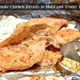 2-Ingredient Smoked Chicken Breasts