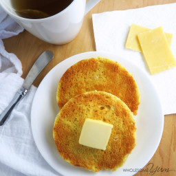 2-Minute Toasted English Muffin (Paleo, Low Carb)