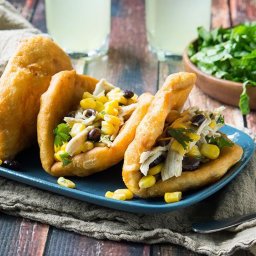 20-Minute Chicken Puffy Tacos