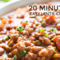 20 Minute Easy Lentil Chili