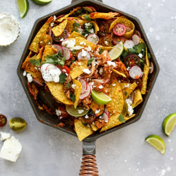 20 Minute Fire Roasted Chicken Chilaquiles.