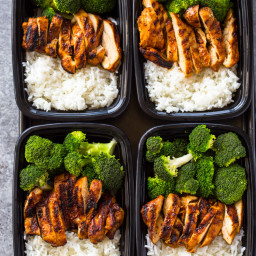 20 Minute Meal-Prep Chicken, Rice, and Broccoli