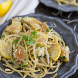 {20-minute} Parmesan-Lemon Zucchini and Summer Squash Spaghetti