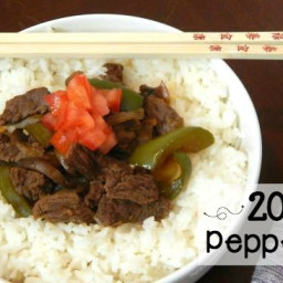 20-Minute Pepper Steak {buffet style}