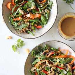 20-Minute Soba Salad with Sesame-Cashew Sauce