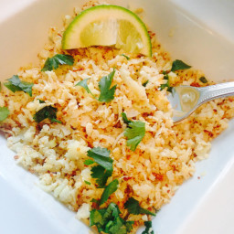 21 Day Fix Cauliflower Rice with Lime and Cilantro