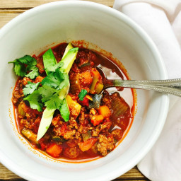 21 Day Fix Instant Pot Beanless Beef Chili {Paleo/Whole 30 Friendly}