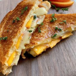 3-Cheese Grilled Cheese With Prosciutto and amp; Nectarine