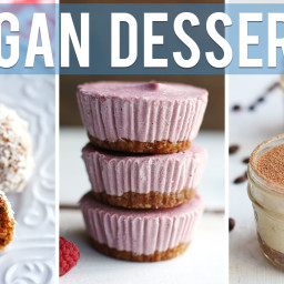 3 Easy Vegan Desserts: Cheesecake, Carrot Cake and Tiramisu