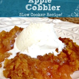 3 ingredient Blueberry Cobbler slow cooker recipe