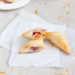 3-Ingredient Brie and Cranberry Phyllo Turnovers Recipe