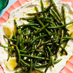 3-Ingredient Charred Green Beans with Ricotta and Lemon